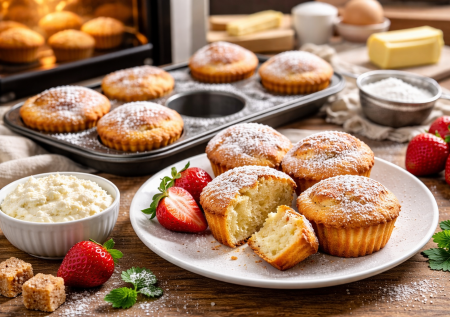 Намешаете, пока греется духовка: кексы из пачки творога