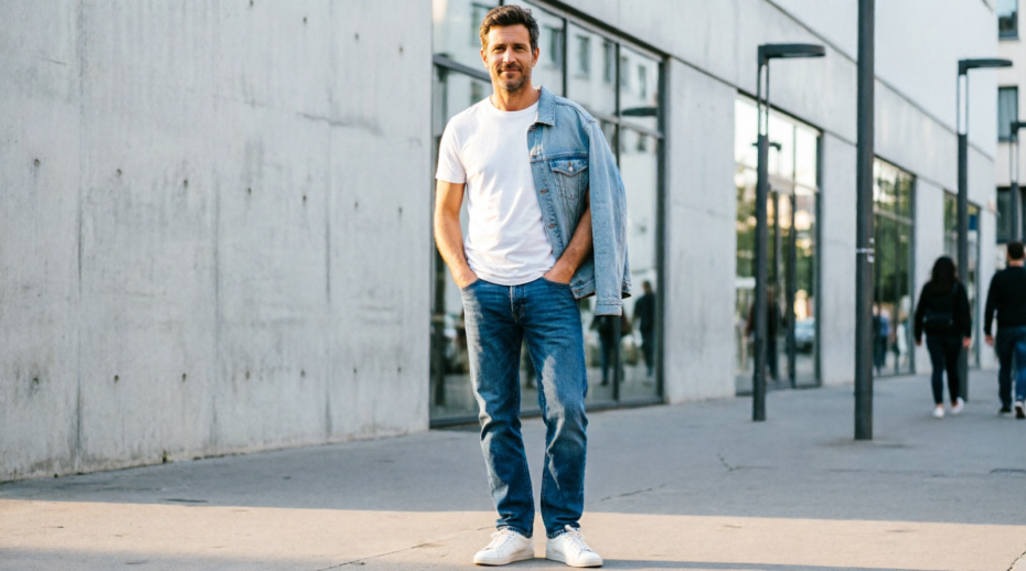 С чем носить мужские джинсы: от футболки до пиджака