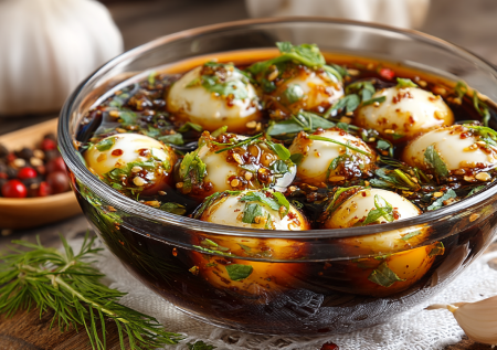 Яйца в таком виде готова есть тоннами: просто заливаю соевым соусом и ставлю на ночь в холодильник