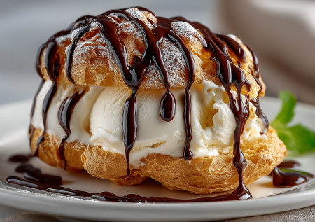 Заварного теста больше не боюсь — готовлю вкуснейшие профитроли с мороженым