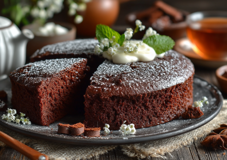 Этот торт пеку каждые выходные — шоколадный бисквит на кефире с воздушным кремом. Без миксера и возни