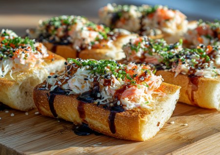 Ленивые роллы на багете — звучит странно, но вкус бомба: горячая закуска за 15 минут