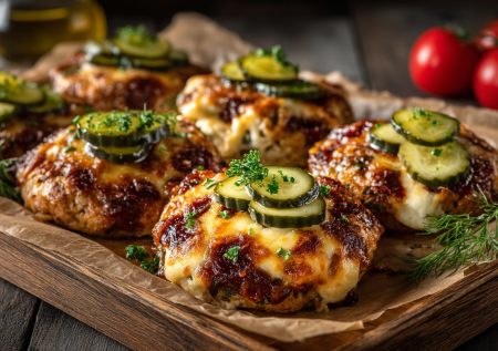 Котлетами уже никого не удивить, из фарша готовлю гнезда — начинка из плавленого сыра и маринованных огурцов