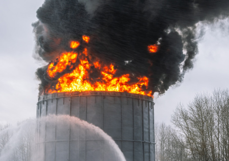 В Австралии загорелся нефтеперерабатывающий завод