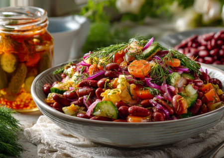 Банка фасоли плюс соленые огурцы: салат, который стоит копейки, а насыщает не хуже мяса