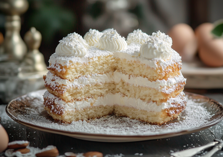 Торт «Три стакана» — без весов и без пропитки: нежный бисквит и творожный крем за 1 час