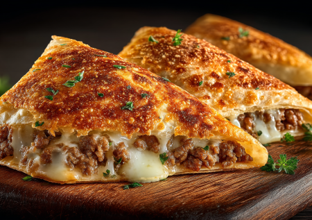 Ленивую самсу готовить обожаю — никакой возни с тестом, только сочный фарш и конвертик из лаваша