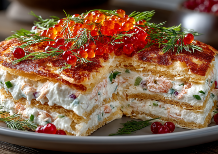 Вкусно даже без красной рыбы: вафельный суши-торт — домашние в экстазе от этой вкуснятины