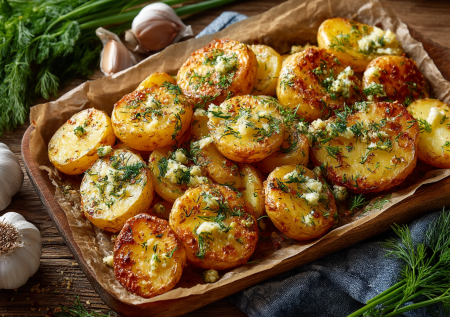 Вместо картошки фри готовлю чесночные дольки: запекаются в духовке — не надо мешать и следить