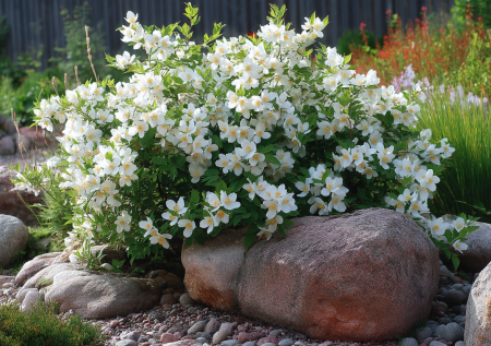 Розы и сирень отдыхают: душистый «фонтан» — ему нужно всего 3 полива за лето