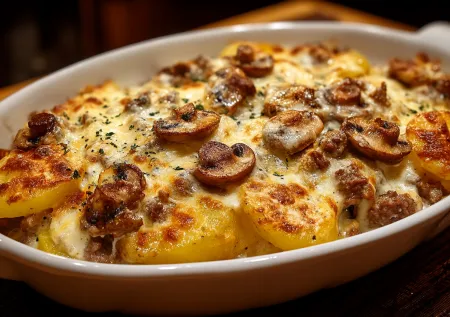 Запеканка «все смешал и в духовку» — сытно, просто и выглядит как блюдо из кафе