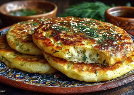 Никаких дрожжей, никакой расстойки: «надутые» лепешки с зеленью, как в Турции, только вкуснее
