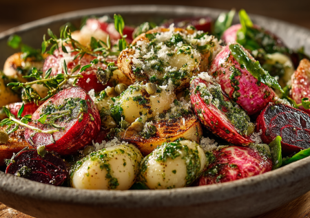 С этого салата для меня начинается весна — трюк с запеченным редисом для особой пикантности