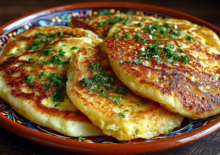 Мну картошку и посыпаю горстью сыра. Картофельные лепешки по-кавказски — вкусно и просто