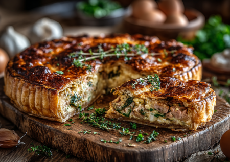 Банку тунца, яйца и лук превращаю в сытный пирог — восхитительный ужин без хлопот