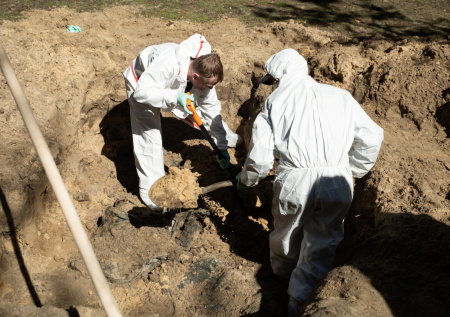 Поисковики нашли массовое захоронение детей в Ленобласти