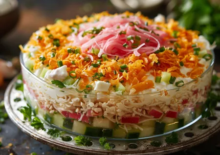 Салат «Апрельский сад» — звучит мило, а вкус бомба и гости в шоке от сочетаний