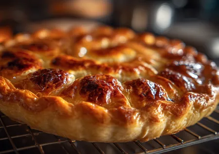 Пирог-гармошка без сырого дна — печем прямо на решетке и получаем хруст со всех сторон