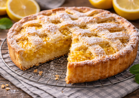 Беру лимон с кожурой и пеку лимонник — песочный пирог на сметане. Вкус и нежность как в кондитерской