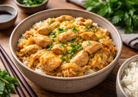 Невозможная вкуснотень из яйца и курицы — готовлю оякодон на соевом соусе, и всегда просят добавку