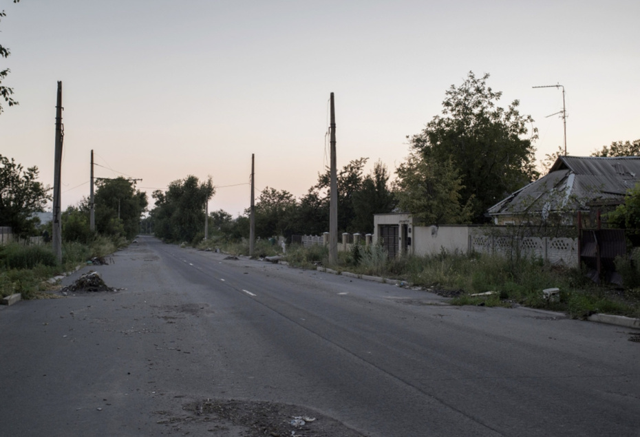 Пустые улицы Донецкой области