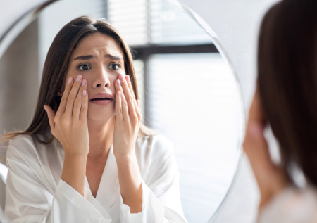 Косметолог назвала основные причины отеков век и лица по утрам