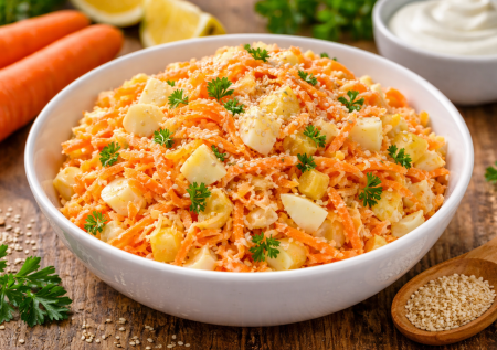 Морковный салат с яйцами: простой до невозможности, но вкус хочется повторять