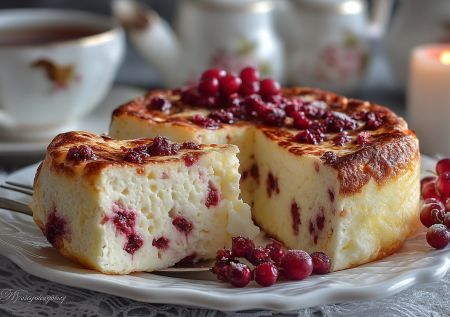 Укрываю ягоды творогом и вуаля — творожная запеканка «Минуточка»: нежная выпечка к чаю и кофе