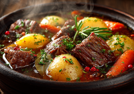 Три способа потушить картофель вкусно: с мясом, беконом и тефтелями