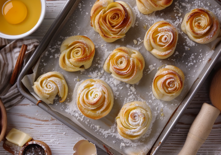 Пачка творога и щепотка ванили — через 20 минут пью чай с ароматными «розочками»: быстро и вкусно