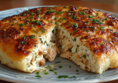 Пирог «Трёхминутка» — тесто без раскатки и возни: беру консервы и рис — через 30 минут ужин готов