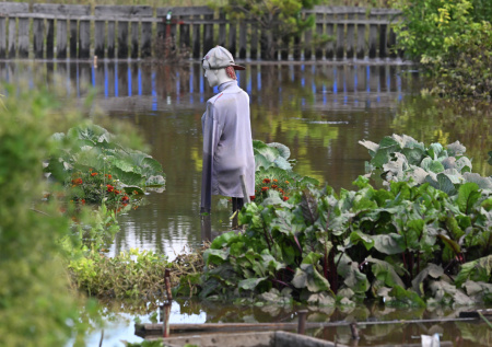 На Кубани из-за разлива реки подтопило 40 участков