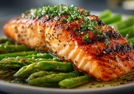 Продавцы удивляются, зачем беру столько спаржи, — дома готовлю невероятный ужин с рыбкой за 15 минут