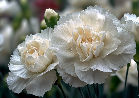 Посейте в апреле — и к лету  участок покроется снежно-белыми махровыми шапками с жемчужным блеском