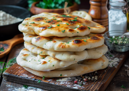 Лепешки «надулись и улетели со стола»: быстрый хлеб на сковороде без заморочек