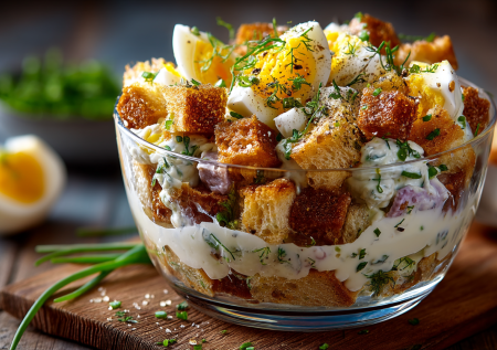 Печень минтая и пара яиц — превращаю простые ингредиенты в аппетитный салат: сытный ужин за копейки