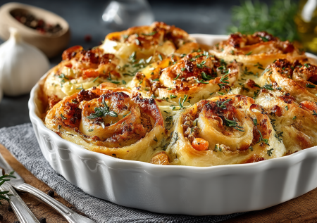 Ужин из пачки фарша и лаваша: готовим штрули — ленивые пельмени в сметанной подливе