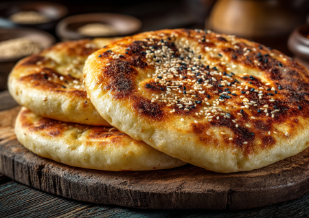 Узбекские патыры — праздник выпечки на кухне. Золотистые, с пышным мякишем и ароматом кунжута, они затмят любой магазинный хлеб