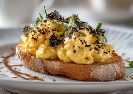 Французский бруйяд с трюфелем — яичница, которую вы еще не пробовали. Быстрый завтрак с флером элитарности