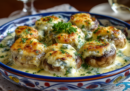 Шампиньоны с сулугуни в сливках — нежнее, чем в ресторане, а готовлю за 20 минут: вкусно и просто