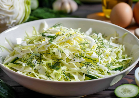 Капустный салат «да ну этот майонез»: желтковая заправка делает вкус дерзким и сочным