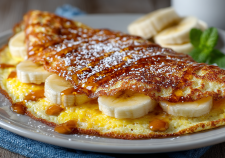 Натирать ничего не надо: овсянка, яйцо, молоко — и на сковороду. Завтрак для занятых