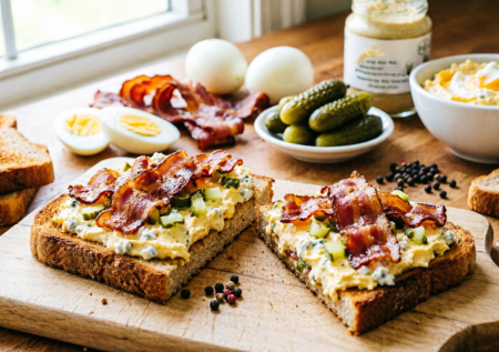 Бутерброды «съели и забыли про колбасу»: кремовая намазка с беконом улетает за секунды