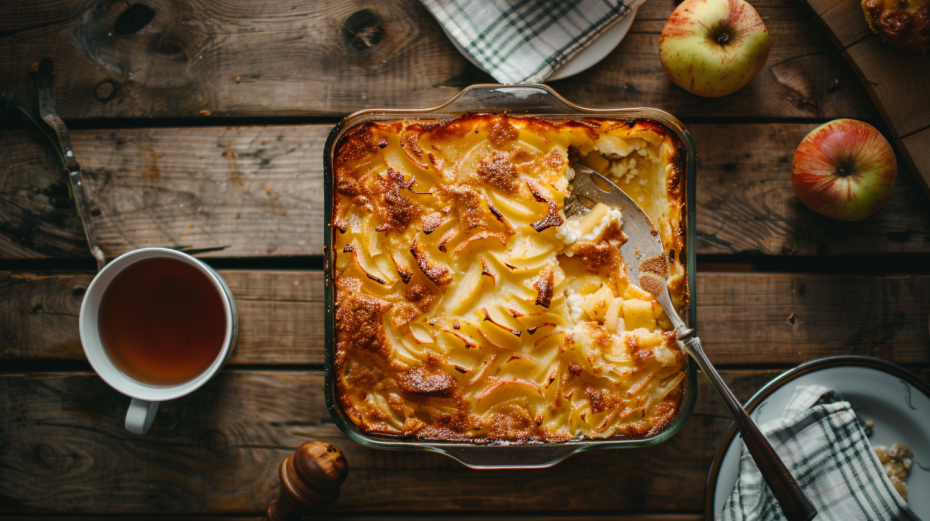 Яблочная запеканка: пошаговый рецепт