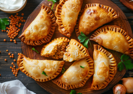 Пирожки «дешево и сердито, но вкус огонь» — из кефира и чечевицы выходят как мясные