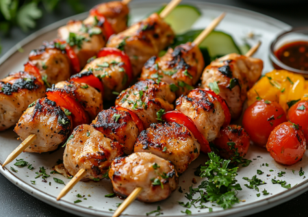 Забыла о сухой грудке, запекаю 15 минут — нежная и легко жевать: шашлычки — беспроигрышный рецепт