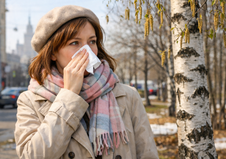 Береза стремится ввысь: пыльца в Москве сегодня — 22 апреля 2026 года