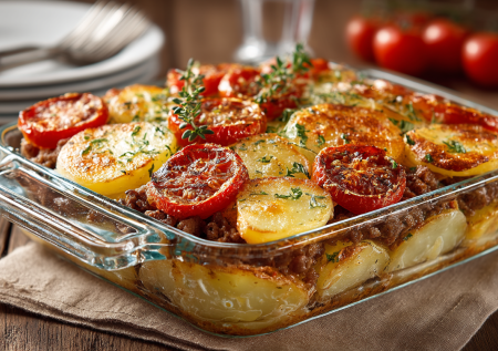 Вместо курицы и мяса готовлю фарш по-французски: сразу с гарниром и без майонеза