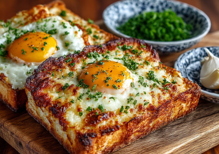 Тосты с чесночным маслом — хрустящий завтрак с яйцом: вкус и аромат, перед которыми не устоять