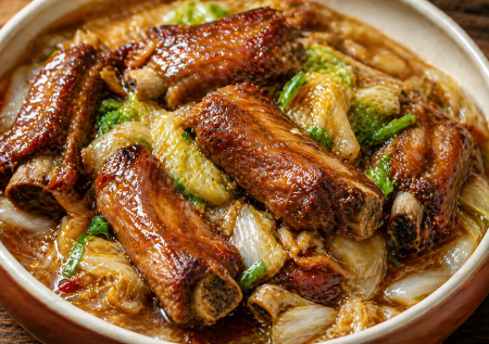 Ребрышки, которые тают во рту — китайское рагу с пекинской капустой в кисло-сладком соусе. Домашние всегда просят добавку